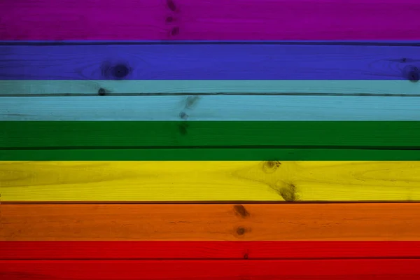 ЛГБТ-радуга, флаг гордости, флаг свободы - международный символ лесбийского, гей, бисексуального и трансгендерного сообщества, концепция правозащитного движения — стоковое фото