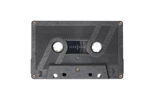 Alte Retro Audio Kassette Für Tonbandgerät Isoliert Auf Weißem Hintergrund — Stockfoto