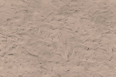 Eski kahverengi bir duvarın pürüzsüz yatay dokusu, eski bir sıva, el yapımı, tasarımcı için boş, duvar kağıdı.