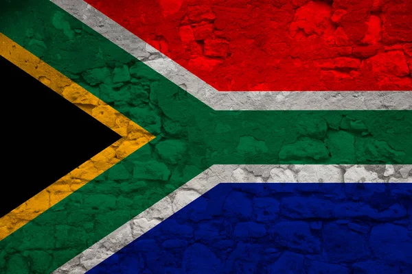 Naadloos Panorama Van Nationale Vlag Van Staat Zuid Afrika Een — Stockfoto