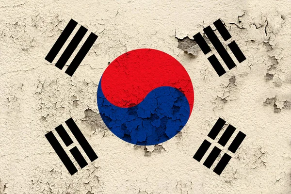 암벽에 한국의 세계화 — 스톡 사진