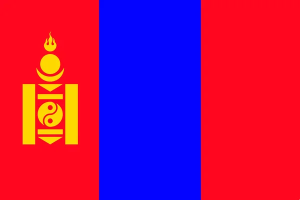 Bandiera Nazionale Dello Stato Moderno Della Mongolia Concetto Turismo Economia — Foto Stock
