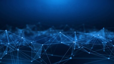 Ağ kavramı, internet iletişimi. 3d illüstrasyon