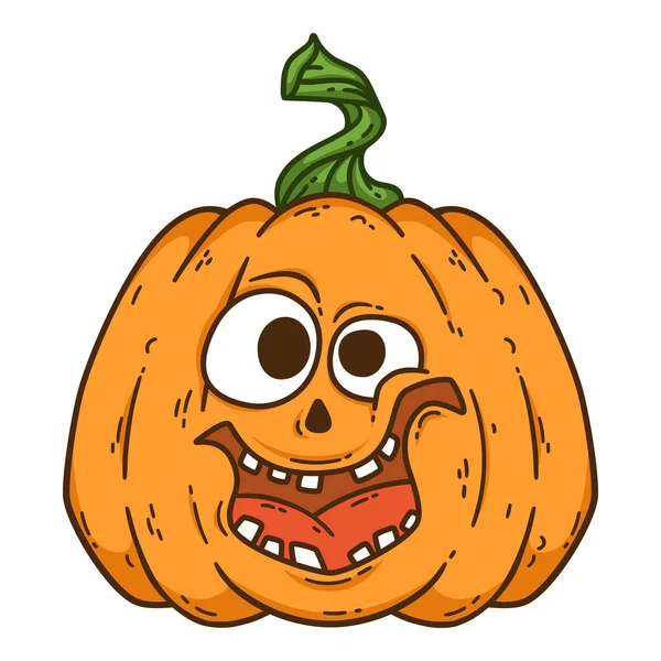 Abóbora sorridente de Halloween . —  Vetores de Stock
