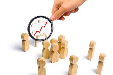 Lider duruyor kırmızı bir up Graph'la yakınındaki ok kişilik bir kalabalık hitaben bir konuşma konuşuyor. İş kavramı lider ve liderlik nitelikleri, kalabalık yönetimi, siyasi tartışma