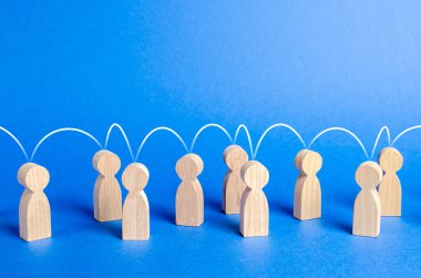 İnsanlar zihinsel bir bağlantı hattıyla birleştiler. Sosyal bağlantılar, iletişim. Organizasyon. İşbirliği için çağrıda, yeni bir takım yaratmak. Lider ve liderlik, koordinasyon ve eylem,