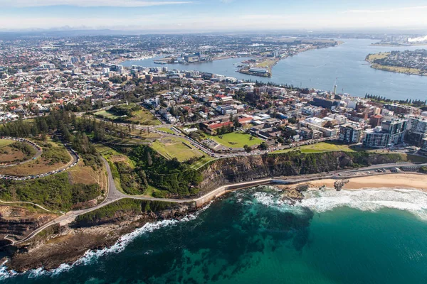 Aerial View South End Newcastle Beach King Edward Park Newcastle — Stock Photo, Image