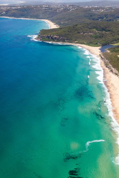 Luftaufnahme Von Burwood Und Dudley Beach Newcastle Nsw Australia Dieser — Stockfoto