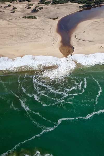 Spiaggia rossa - newcastle australia — Foto Stock