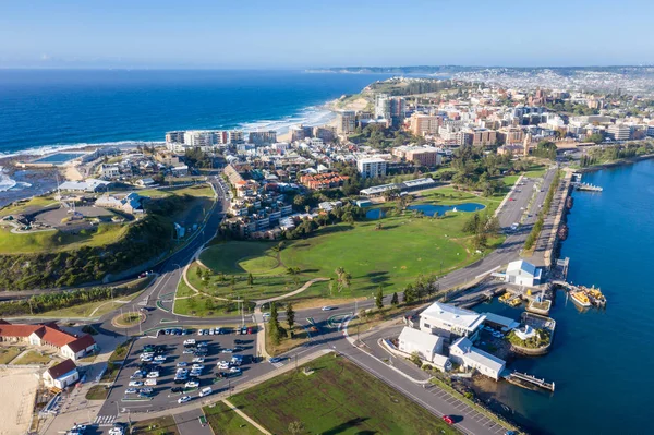 Newcastle Australia - Pemandangan udara kota — Stok Foto