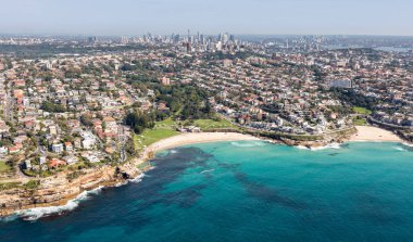 Bronte and Tamarama Beach - Sydney Australia clipart
