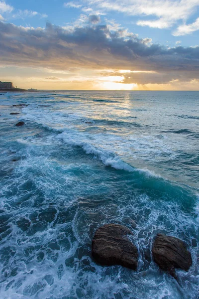 Newcastle Beach sunrise - Newcastle NSW Australia — Stock Photo, Image