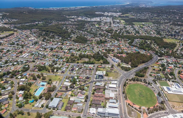Vista aérea de Charlestown y suburbios - Newcastle Australia — Foto de Stock