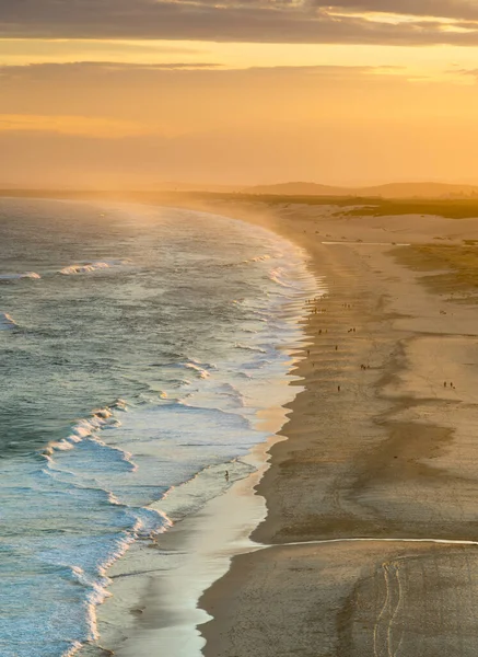 Sonnenuntergang Redhead Beach Newcastle Australia Red Head Beach Erstreckt Sich — Stockfoto