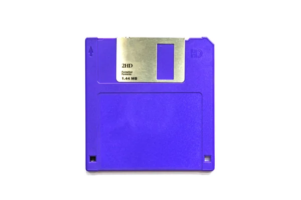 Magnetische Computer Diskette Witte Achtergrond — Stockfoto