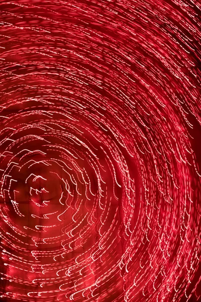 Texture Red Lines Bright Night Firestwirled Circle Dark Background Motion — Stock Photo, Image