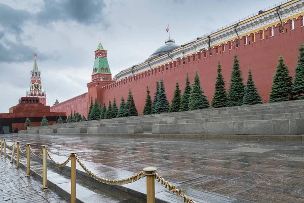 June 2018 Russia Moscow Red Square View Kremlin Lenin Mausoleum — Stock Photo, Image