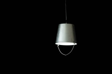 Açık alüminyum galvanizli kova Aydınlatma Avize 