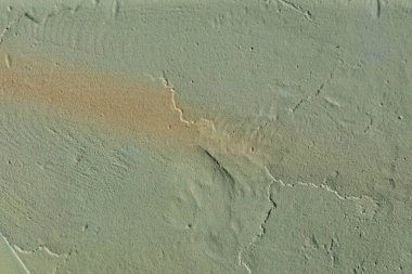 Grunge metal desen arkaplanı, metin veya resim için alanı olan yeşil renkli boya