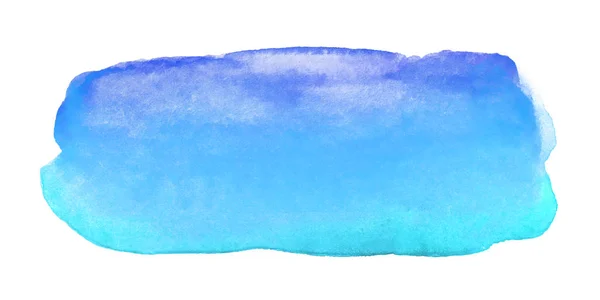 Абстрактный Ручной Рисунок Синий Штрих Акварелью Белом Фоне — стоковое фото