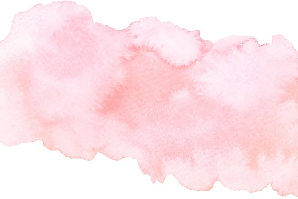 Watercolor Artistic Abstract Pink Brush Stroke Isolated White Background Useful — Stock Photo, Image