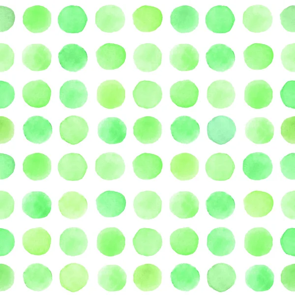 Modello Senza Soluzione Continuità Con Acquerello Dipinto Mano Verde Pennellate — Foto Stock