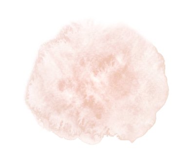 Beyaz arka planda lekeleri ile soyut suluboya ışık pembe fırça inme