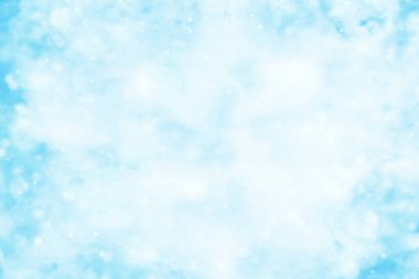 Leke ve lekeli soyut sanatsal bulanık açık mavi suluboya arkaplan