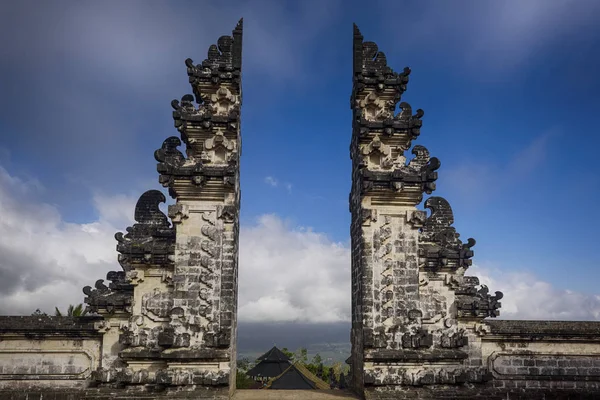 Bellissimo Tempio Buddista Colorato Dall Isola Bali Indonesia — Foto Stock