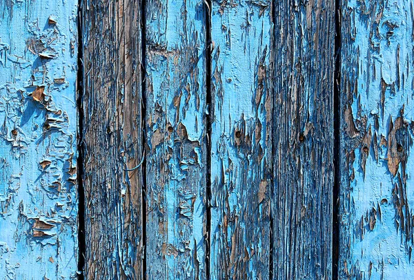 Texture Wooden Boards Shabby Paint Blue — Stock Photo, Image