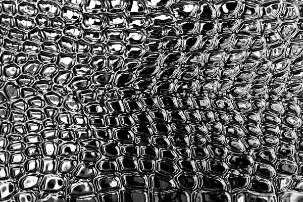 Texture Simili Cuir Brillant Sous Serpent Noir — Photo