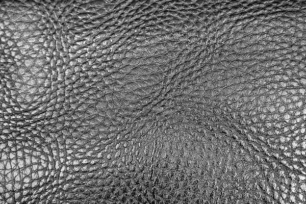 Texture Black Artificial Leather Matte Fine Pattern — Stock Photo, Image