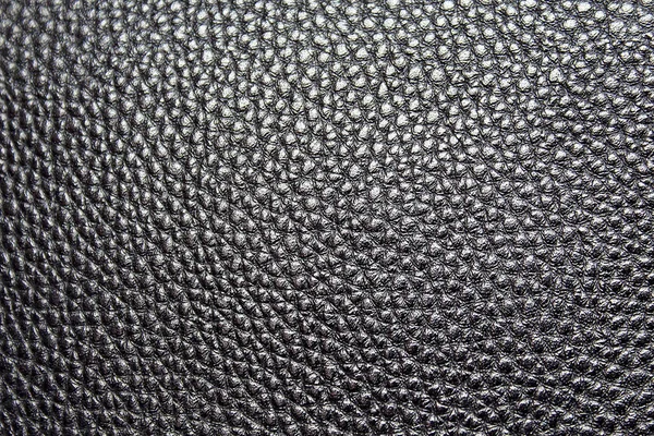 Texture Leather Artificial Black Background Smooth — Stock Photo, Image