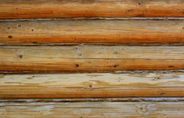 Текстура Деревянных Бревна Лежат Dol Желтый Цвет — стоковое фото