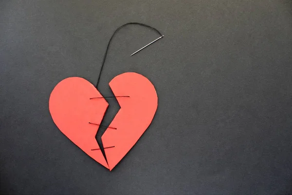a broken heart can not be sewn or glued together