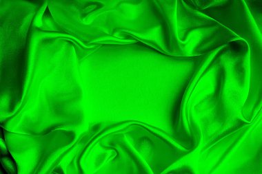 saten kumaş, parlak, sulu, bükme, dalgalı, yeşil