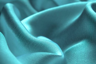 saten kumaş turkuaz renkten yumuşak örtüsü