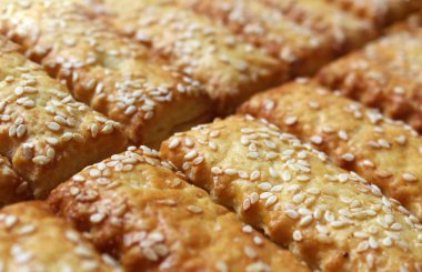 tanımlama bilgilerini sopa serpilir tohum yaymak masanın üstüne susam ile