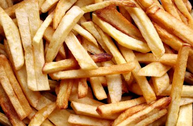 zararlı patates kızartması doku lezzetli kızarmış