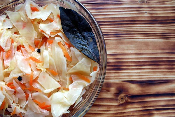 Салат Свежей Капусты Морковью Зиму — стоковое фото