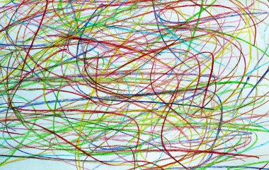 Arka plan doku çizilmiş doodle farklı renk kalem