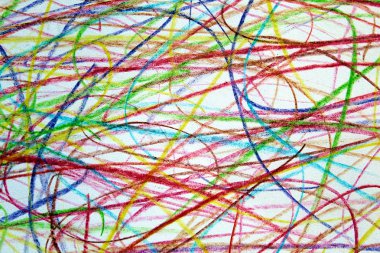 Arka plan doku çizilmiş doodle farklı renk kalem