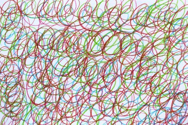 Arka plan doku çizilmiş doodle farklı renk kalem