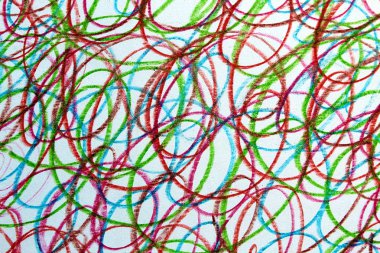 Arka plan doku çizilmiş doodle farklı renk kalem