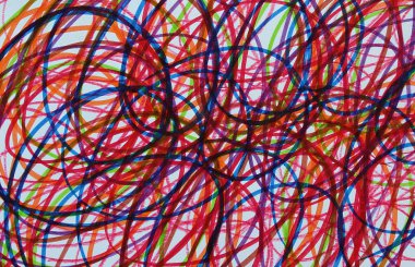 doku soyut desen bir keçeli kalem tarafından çizilmiş