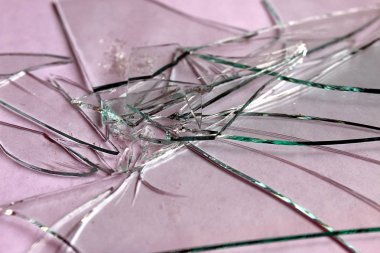 küçük parçalar arka plana kırık cam doku