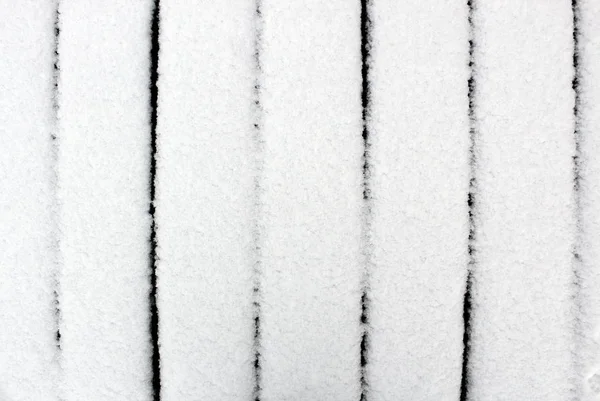 Neige Blanche Fraîche Sur Texture Chaussée — Photo