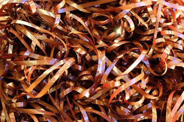 Eski bir müzik kaset sapmasına doku kahverengi teypten