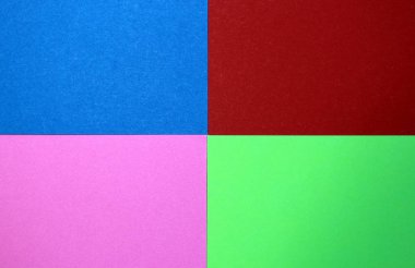 Bir tuvalüzerinde doku dört farklı renk