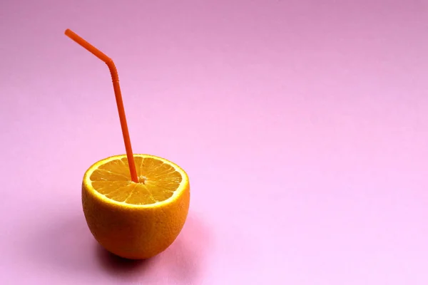 Arancio Fresco Come Concetto Succo Naturale Cocktail All Arancia Con — Foto Stock